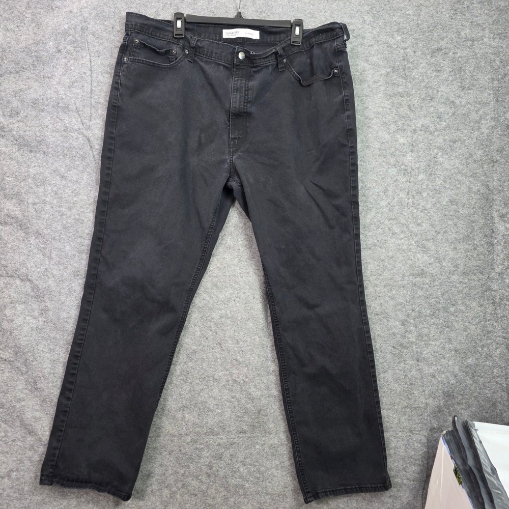 Signature by Levi Strauss S67 Athletic Fit Black Jeans Mens 42x32 94551-0025